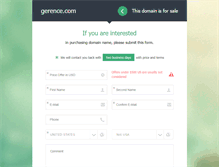 Tablet Screenshot of gerence.com